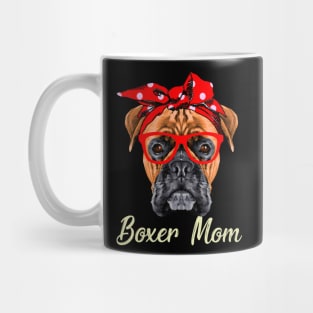 Boxer Mom Dogs Tee Mothers Day Dog Lovers Gifts For Women Mug